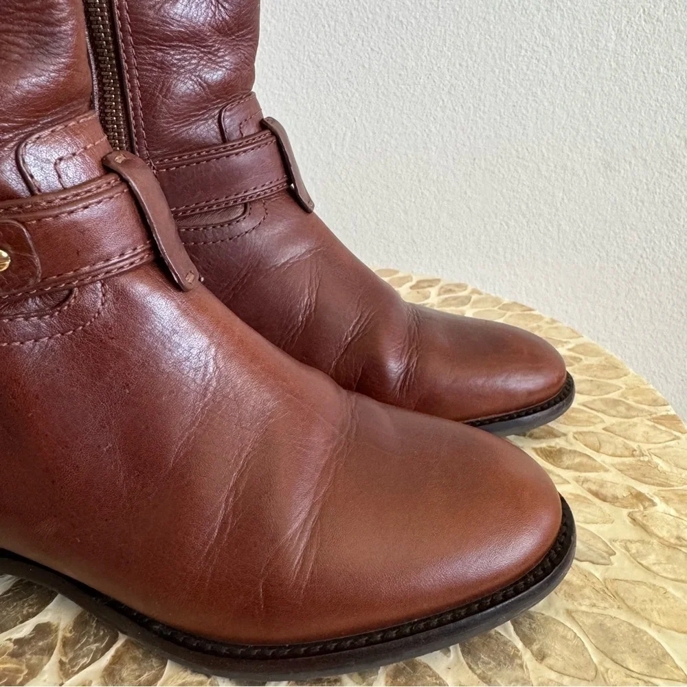 Tory Burch Alessandra Tall Leather Riding Boots size 5M